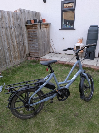 Tern Quick Haul D8 Active Plus 20 Bike Gloss Blue Grey 2nd hand