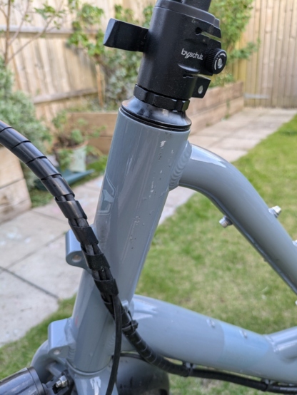 Tern Quick Haul D8 Active Plus 20 Bike Gloss Blue Grey 2nd hand - Image 9